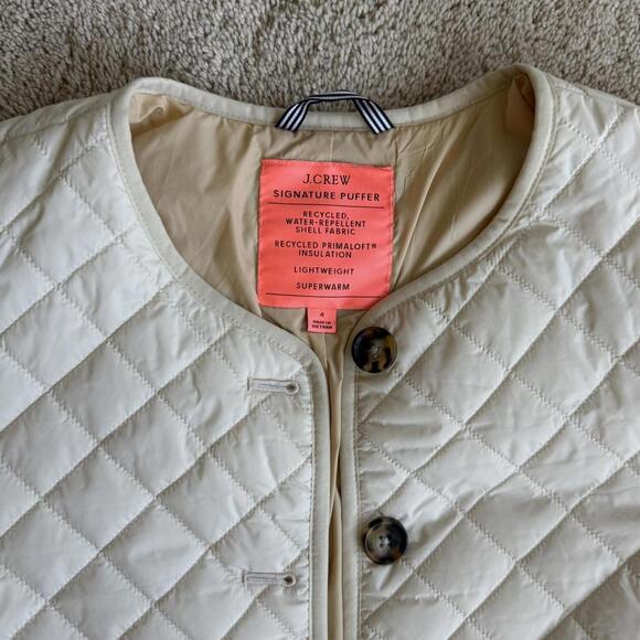 JCrew Quilted Puffer Overcoat Size 4 - Picture 5 of 8